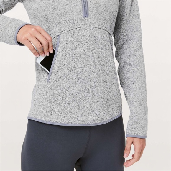 Lululemon Fleece & Thank You Pullover• Heathered Silver Lilac💜🩶 - Picture 3 of 16